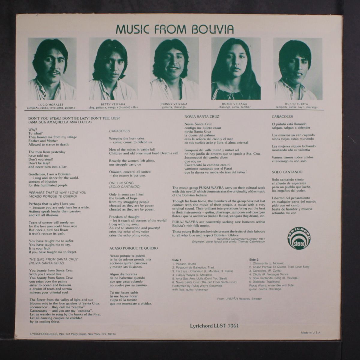 music from bolivia by PUKAJ WAYRA