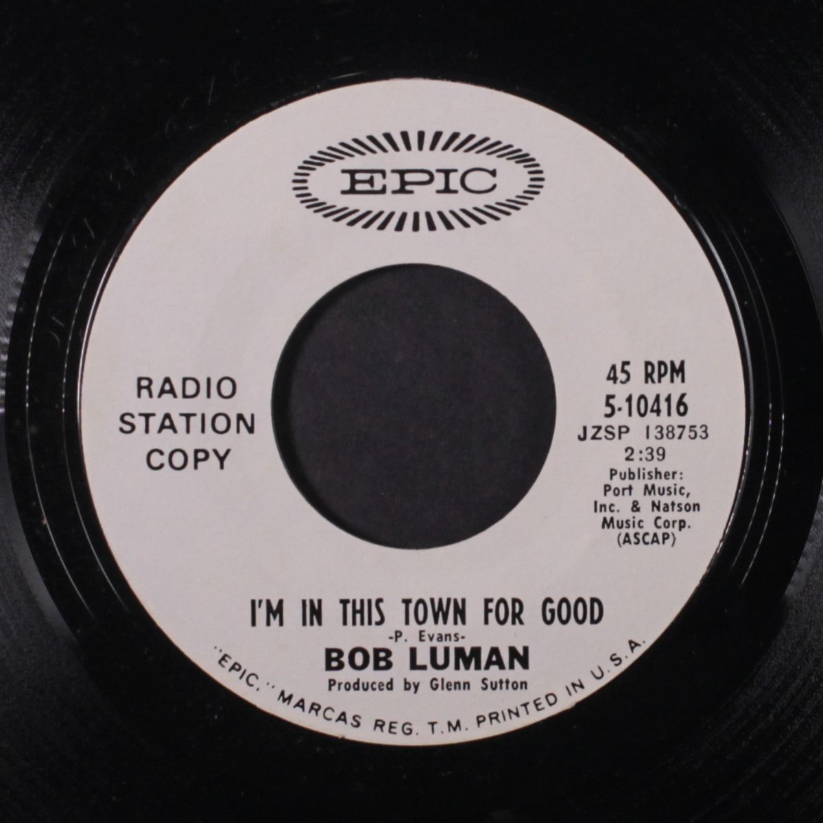 woman without love / i'm in this town for good by BOB LUMAN