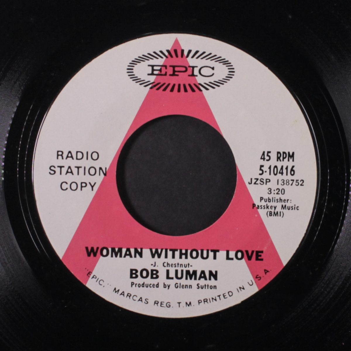 woman without love / i'm in this town for good by BOB LUMAN