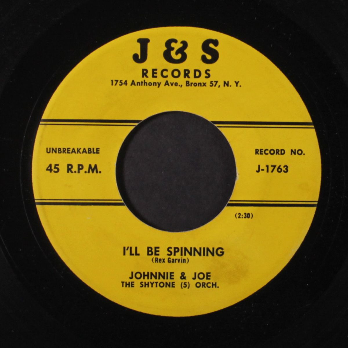 i'll be spinning / feel alright by JOHNNIE & JOE
