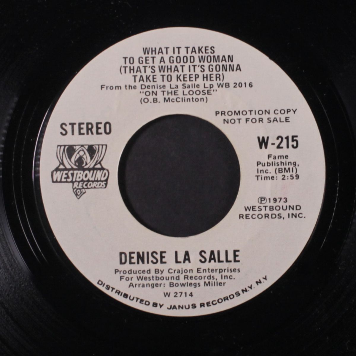 what it takes to get a good woman / mono by DENISE LA SALLE