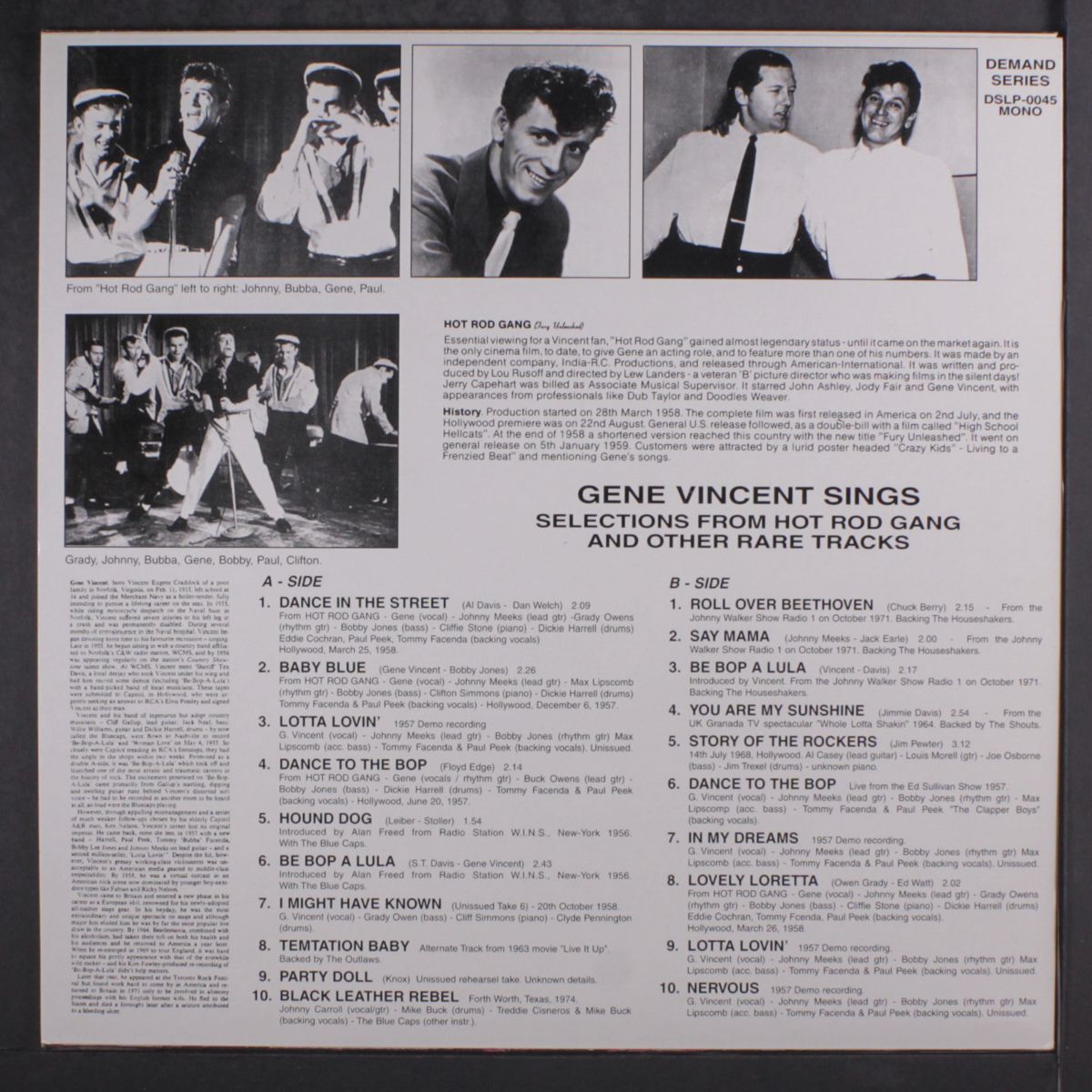 hot rod gang by GENE VINCENT