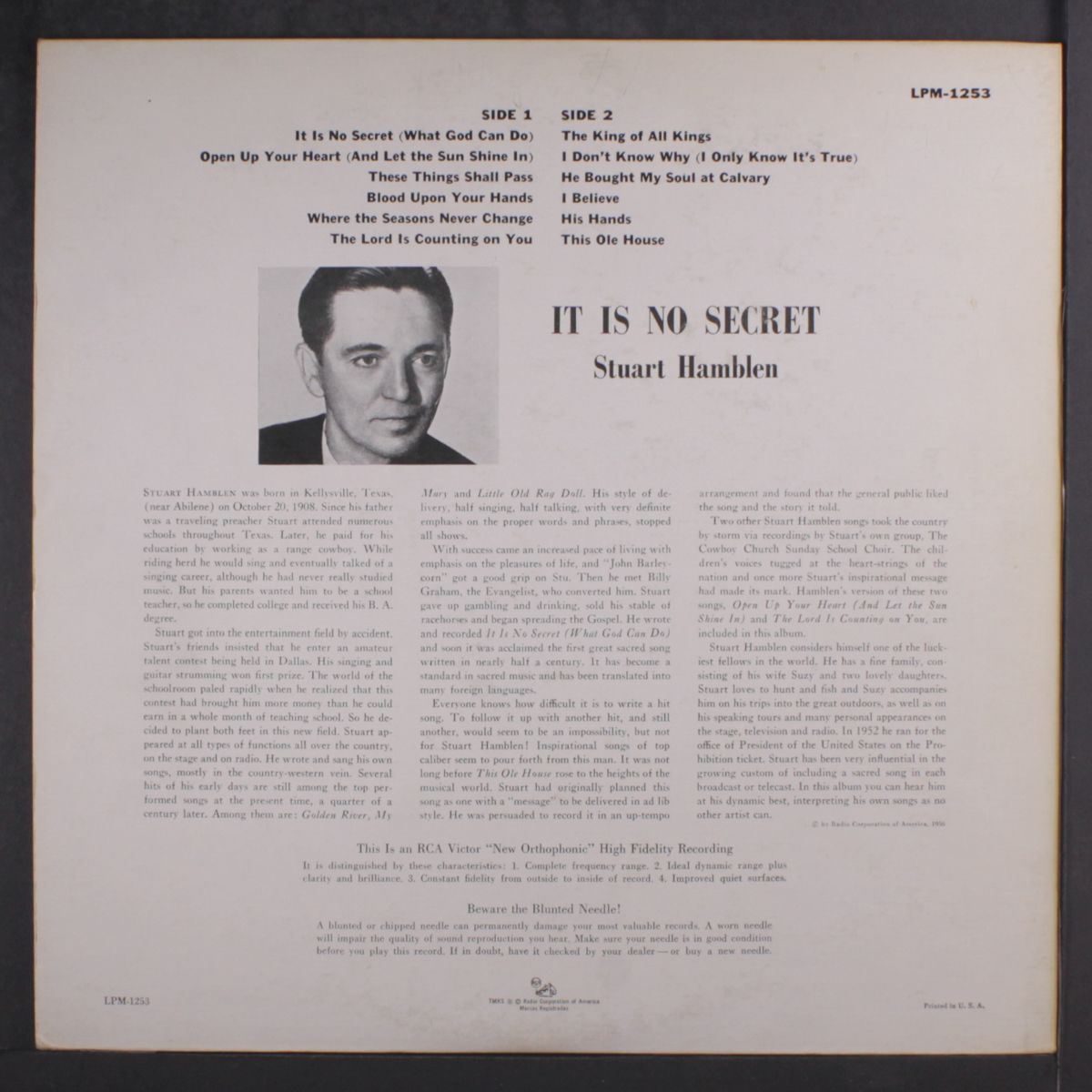 it is no secret by STUART HAMBLEN