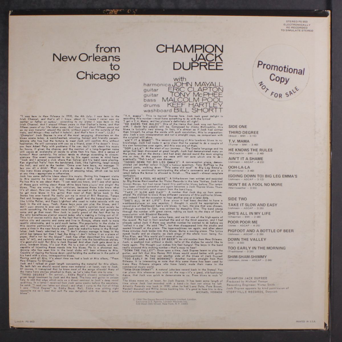 from new orleans to chicago by CHAMPION JACK DUPREE