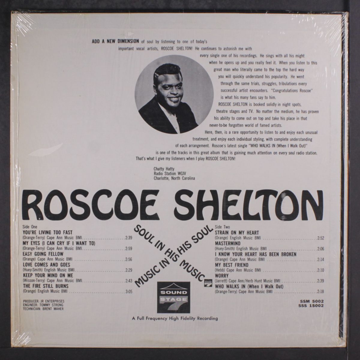 soul in his music by ROSCOE SHELTON