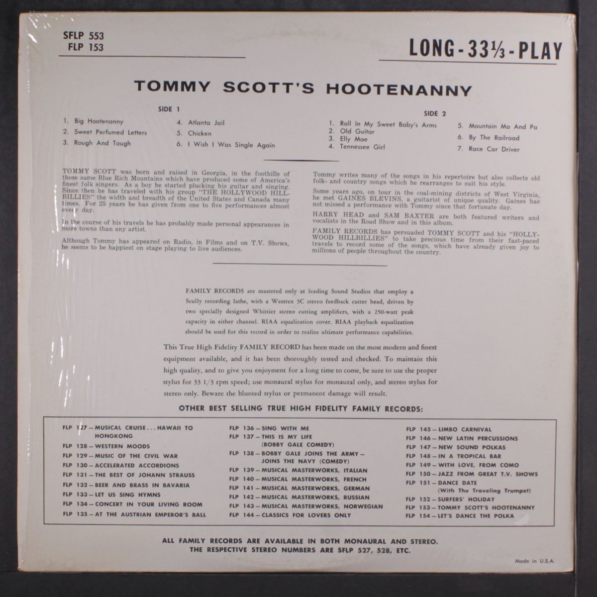 hootenanny by TOMMY SCOTT