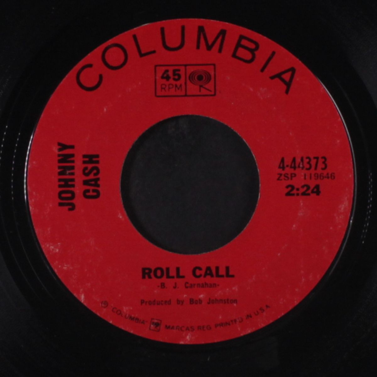 rosanna's going wild / roll call by JOHNNY CASH