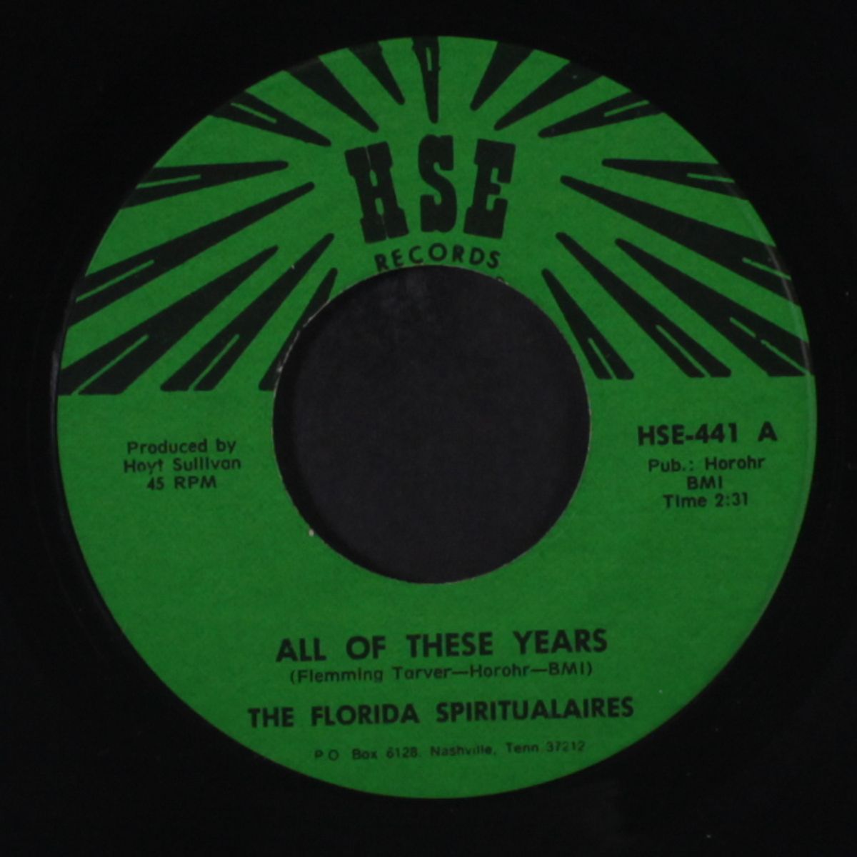 all of these years / if i could hear my mother pray again by FLORIDA SPIRITUALAIRES