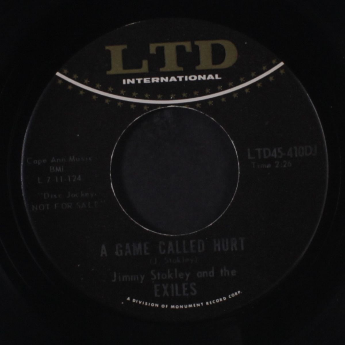 it's alligator time / a game called hurt by JIMMY STOKLEY & THE EXILES