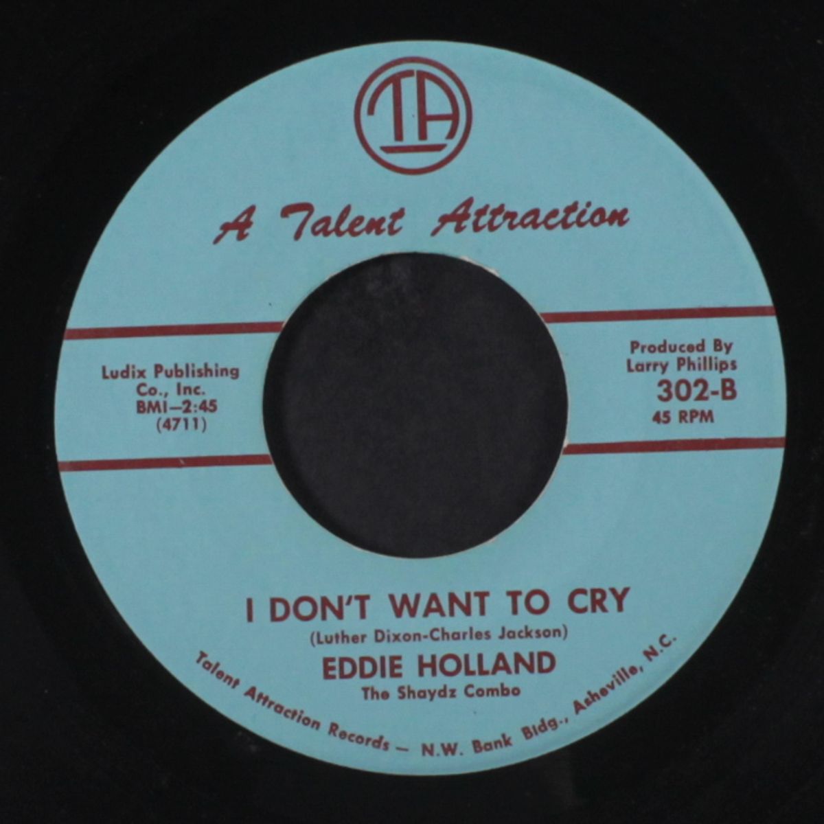 but it's alright / i don't want to cry by EDDIE HOLLAND