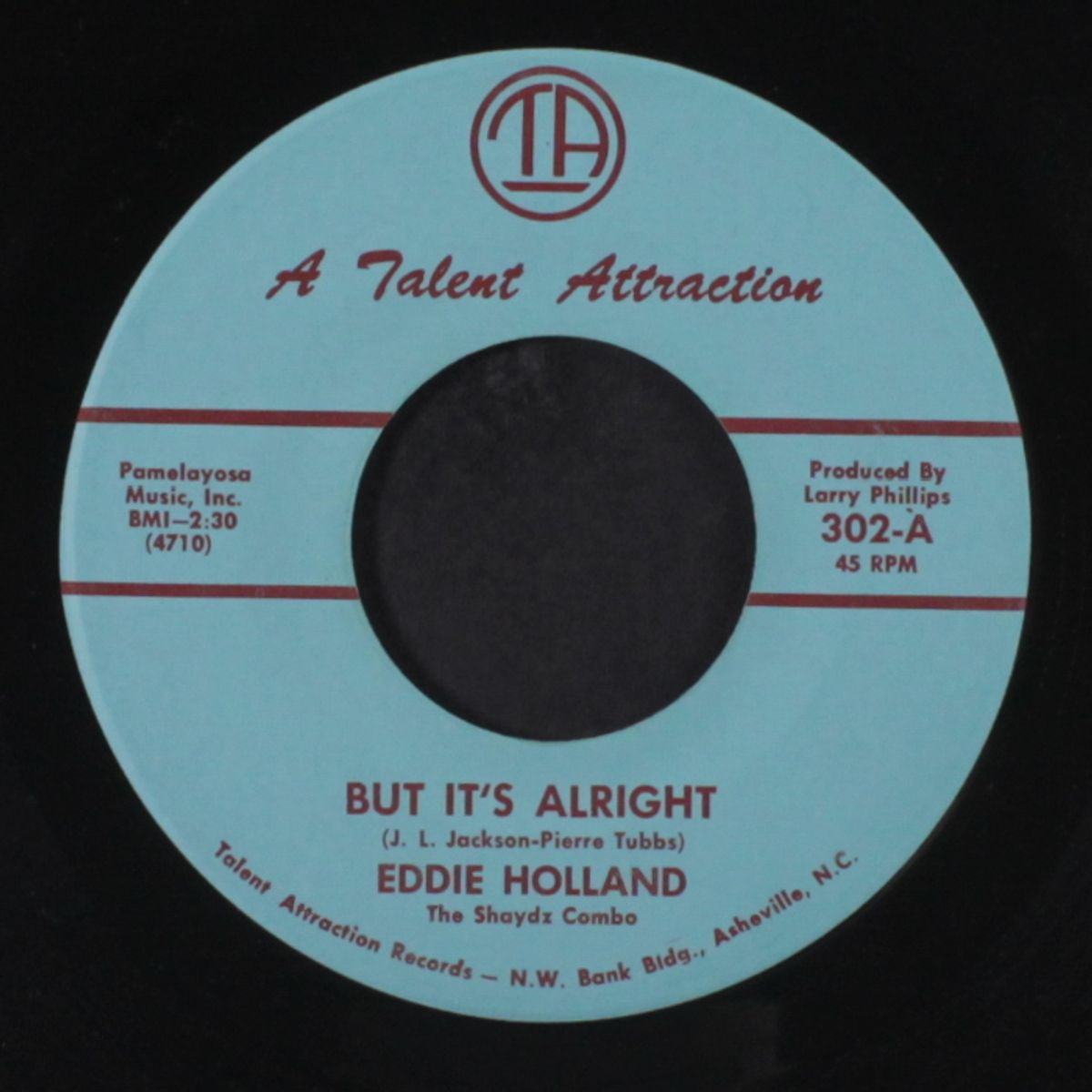but it's alright / i don't want to cry by EDDIE HOLLAND