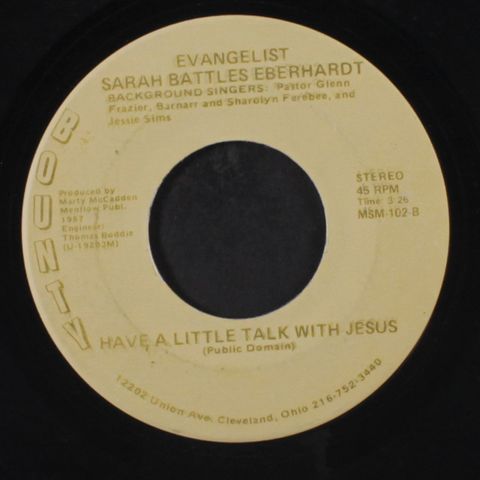 EVANGELIST SARAH BATTLES EBERHARDT