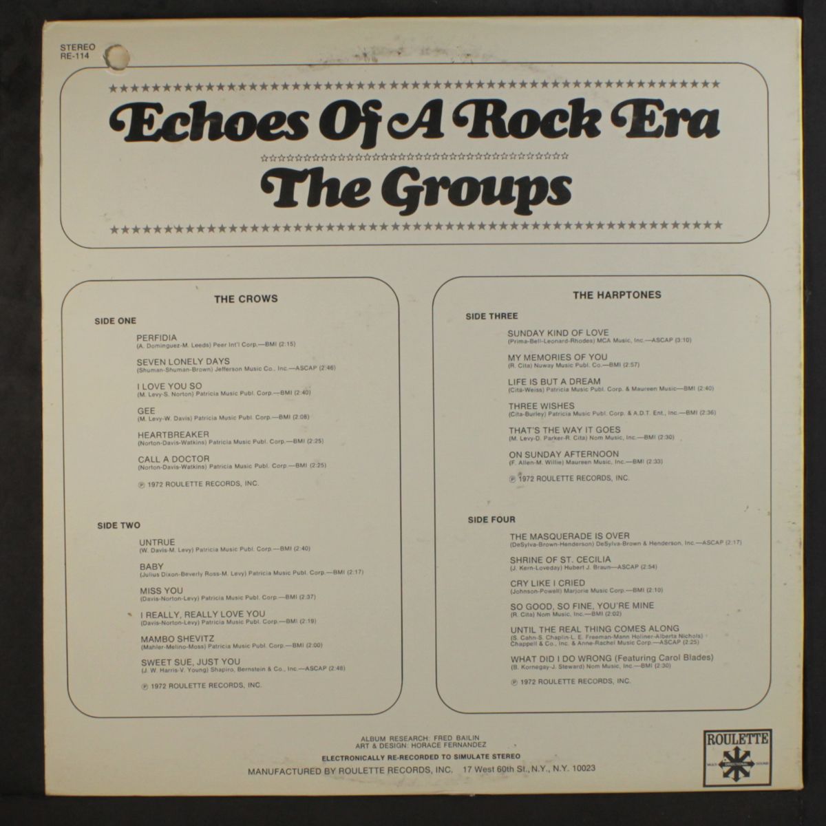 echoes of a rock era: the groups by CROWS / HARPTONES