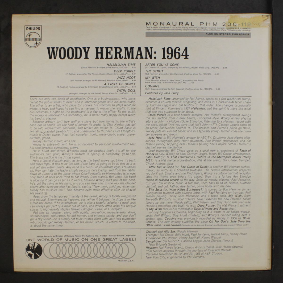woody herman: 1964 by WOODY HERMAN