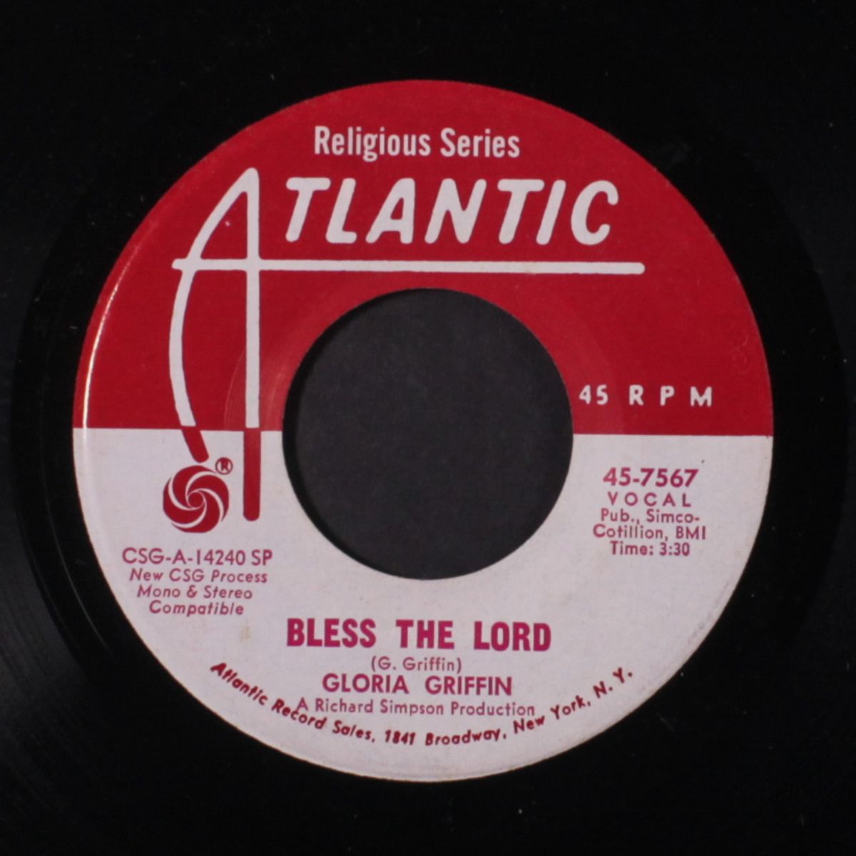 it's real / bless the lord by GLORIA GRIFFIN