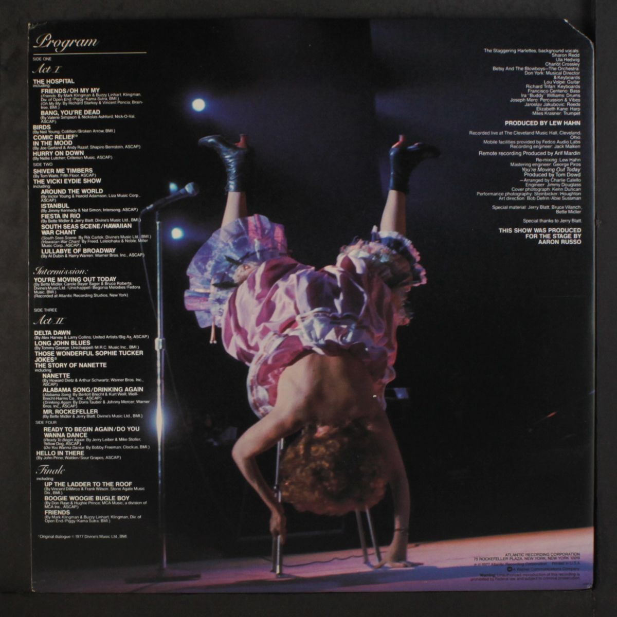 live at last by BETTE MIDLER