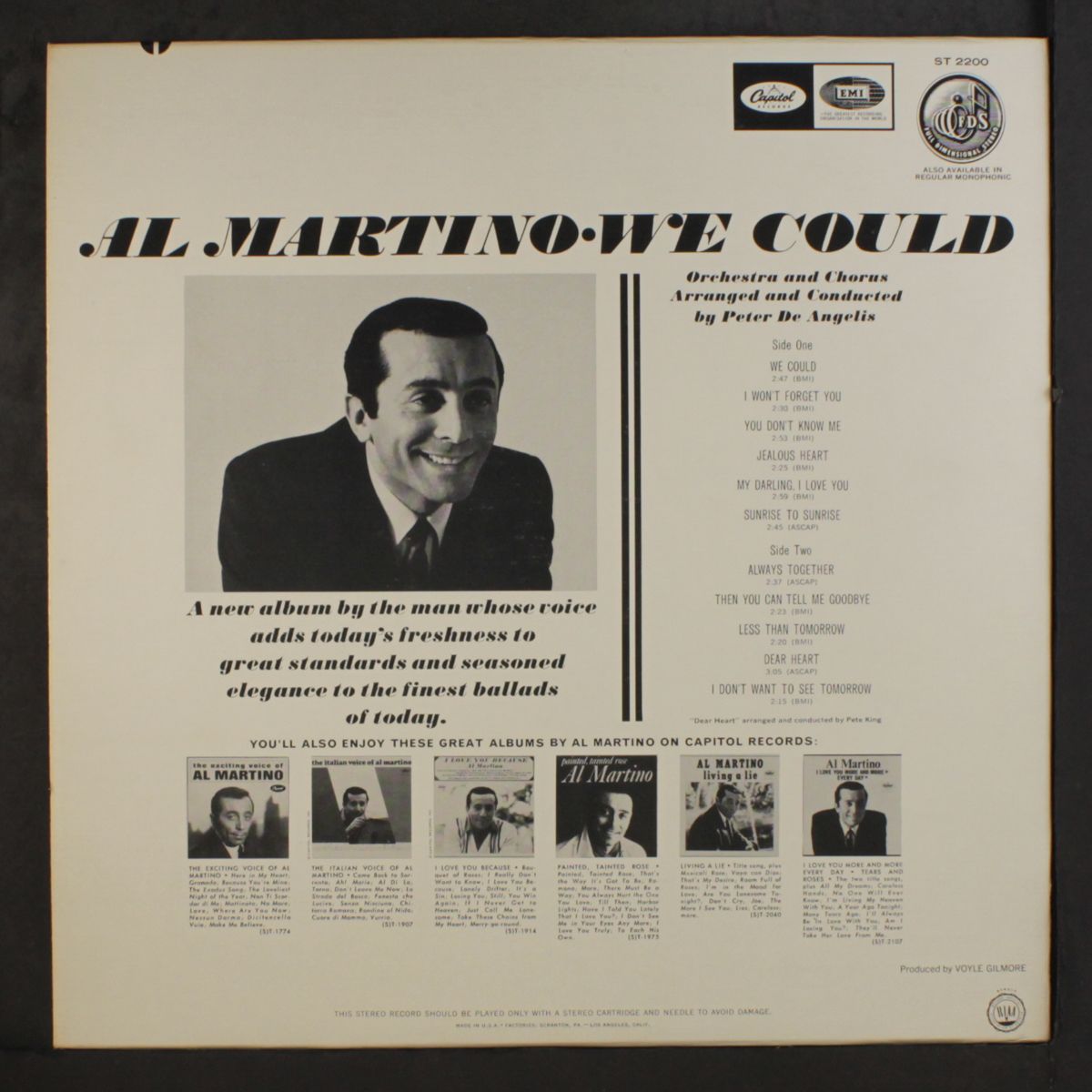we could by AL MARTINO