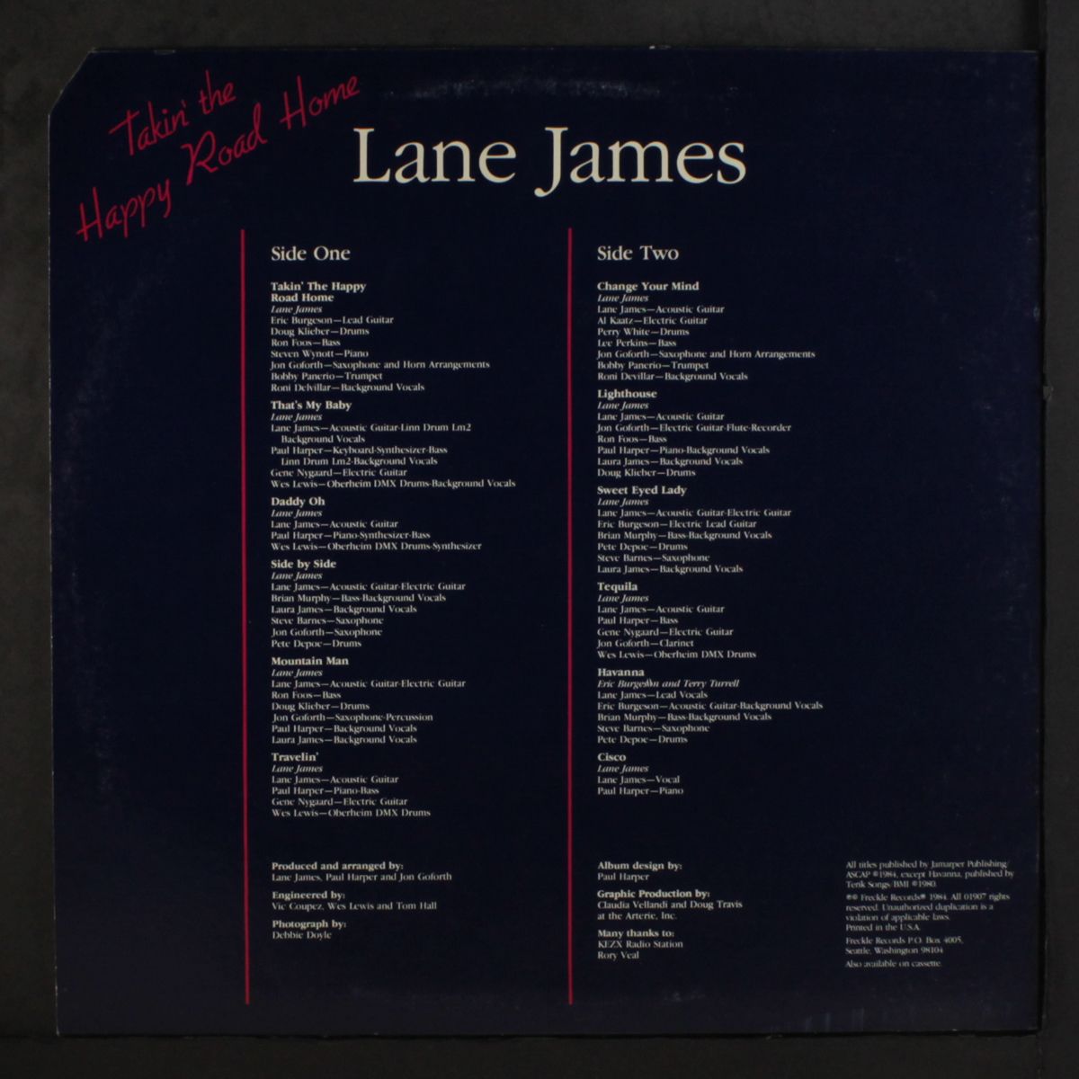 takin' the happy road home by LANE JAMES