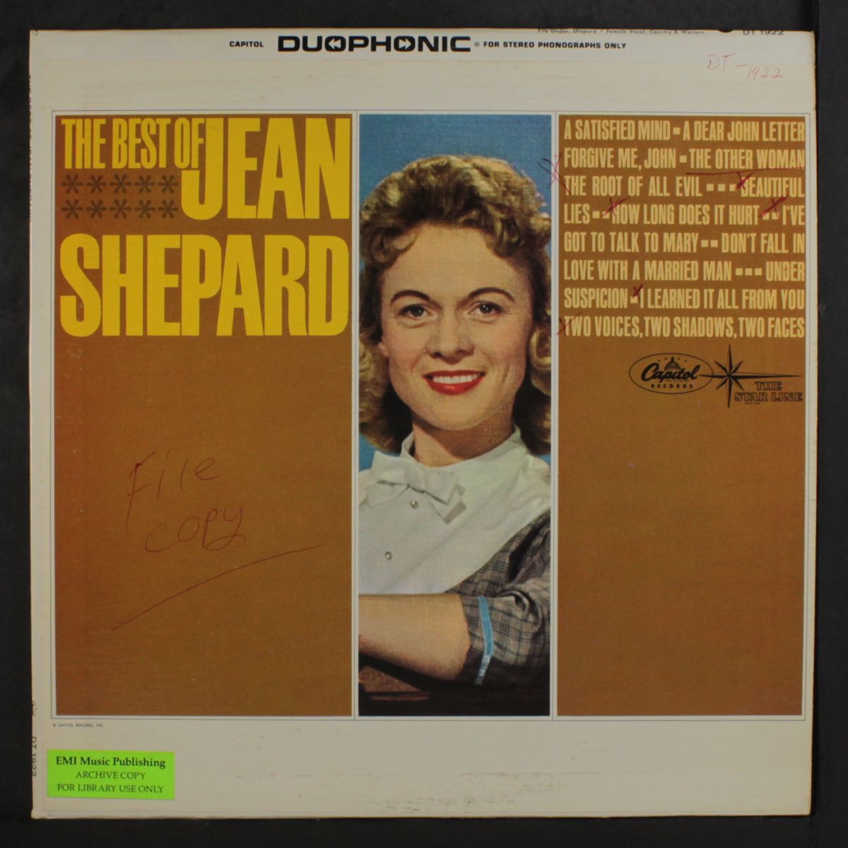 best of by JEAN SHEPARD