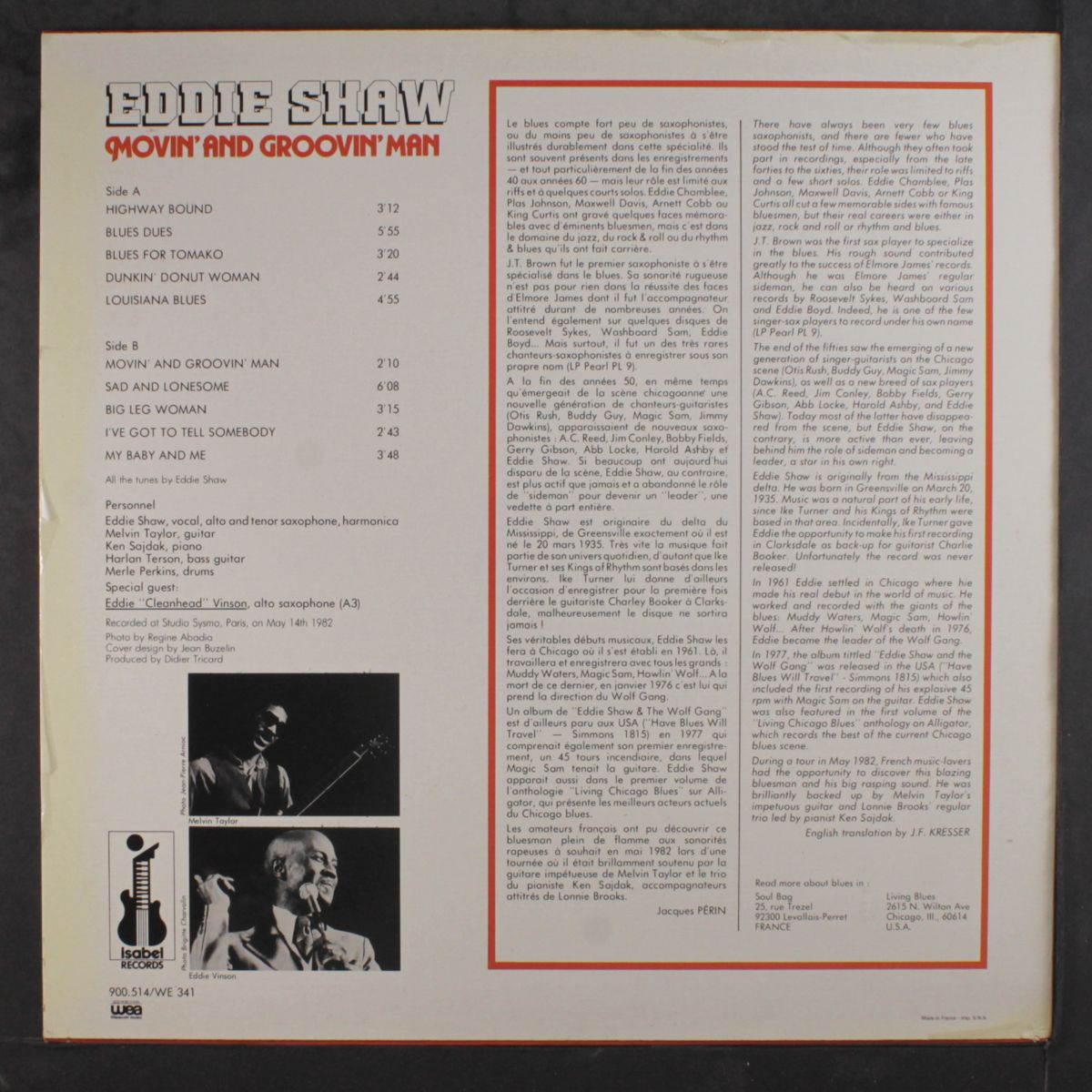 movin' and groovin' man by EDDIE SHAW