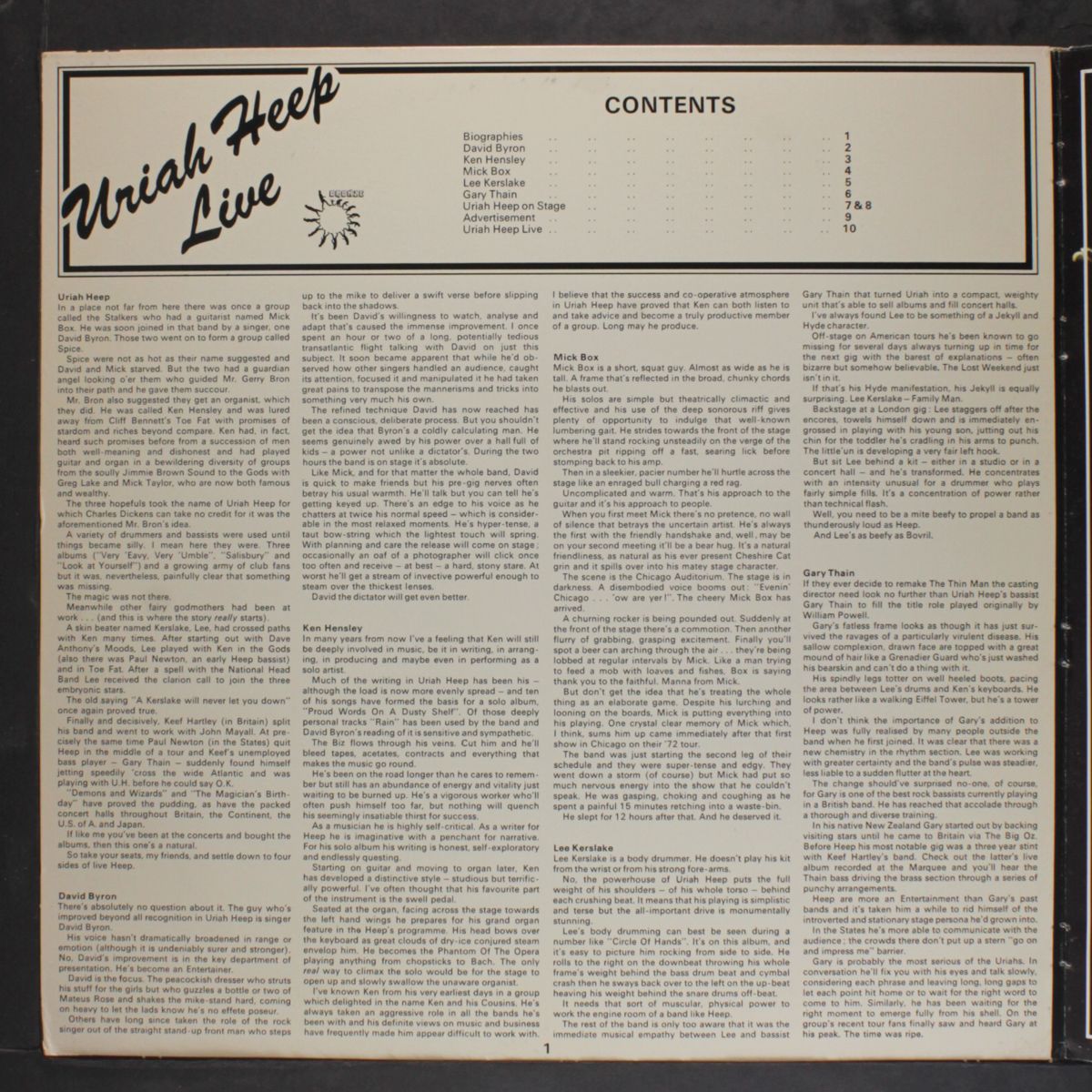 uriah heep live: january 1973 by URIAH HEEP