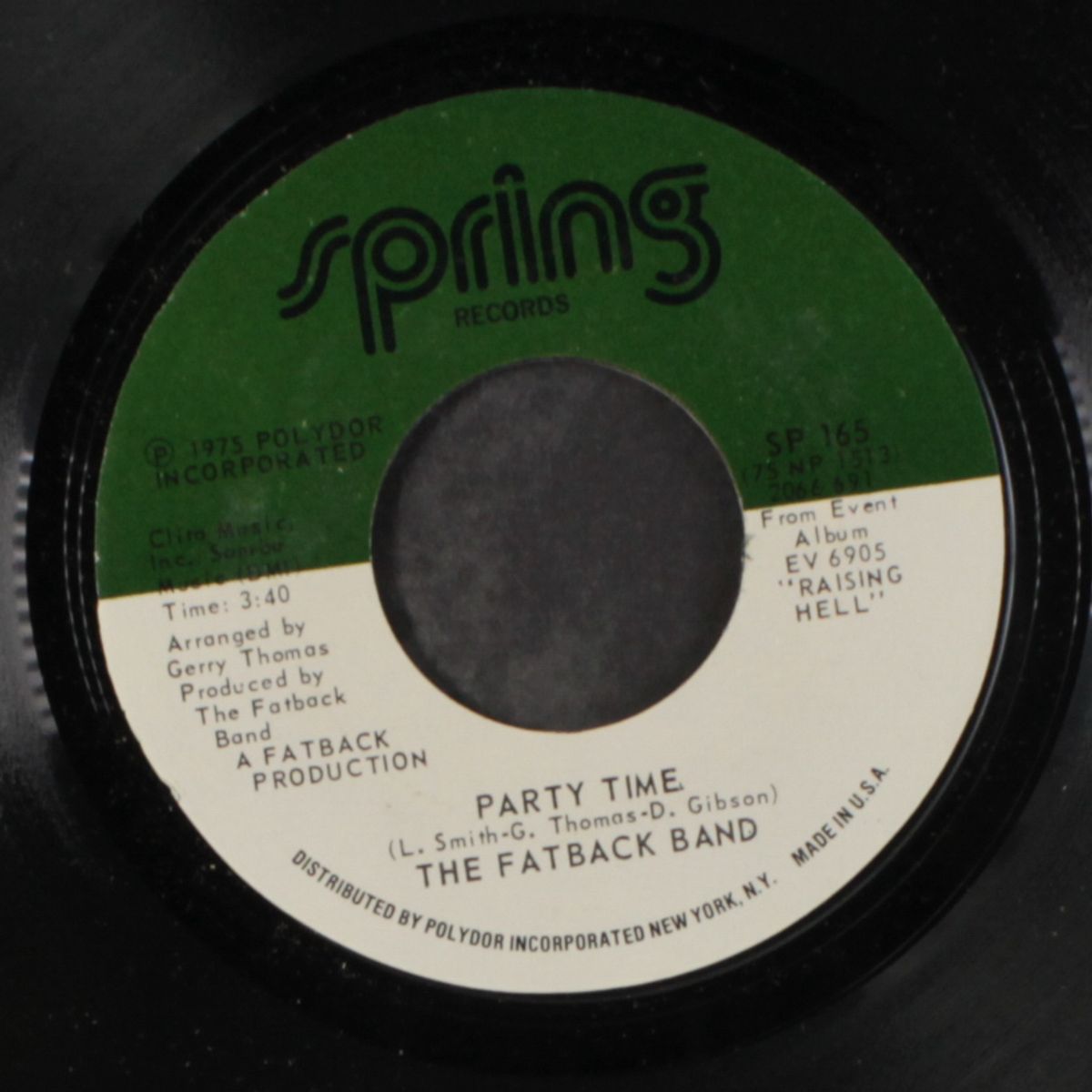 party time / groovy kind of day by FATBACK BAND