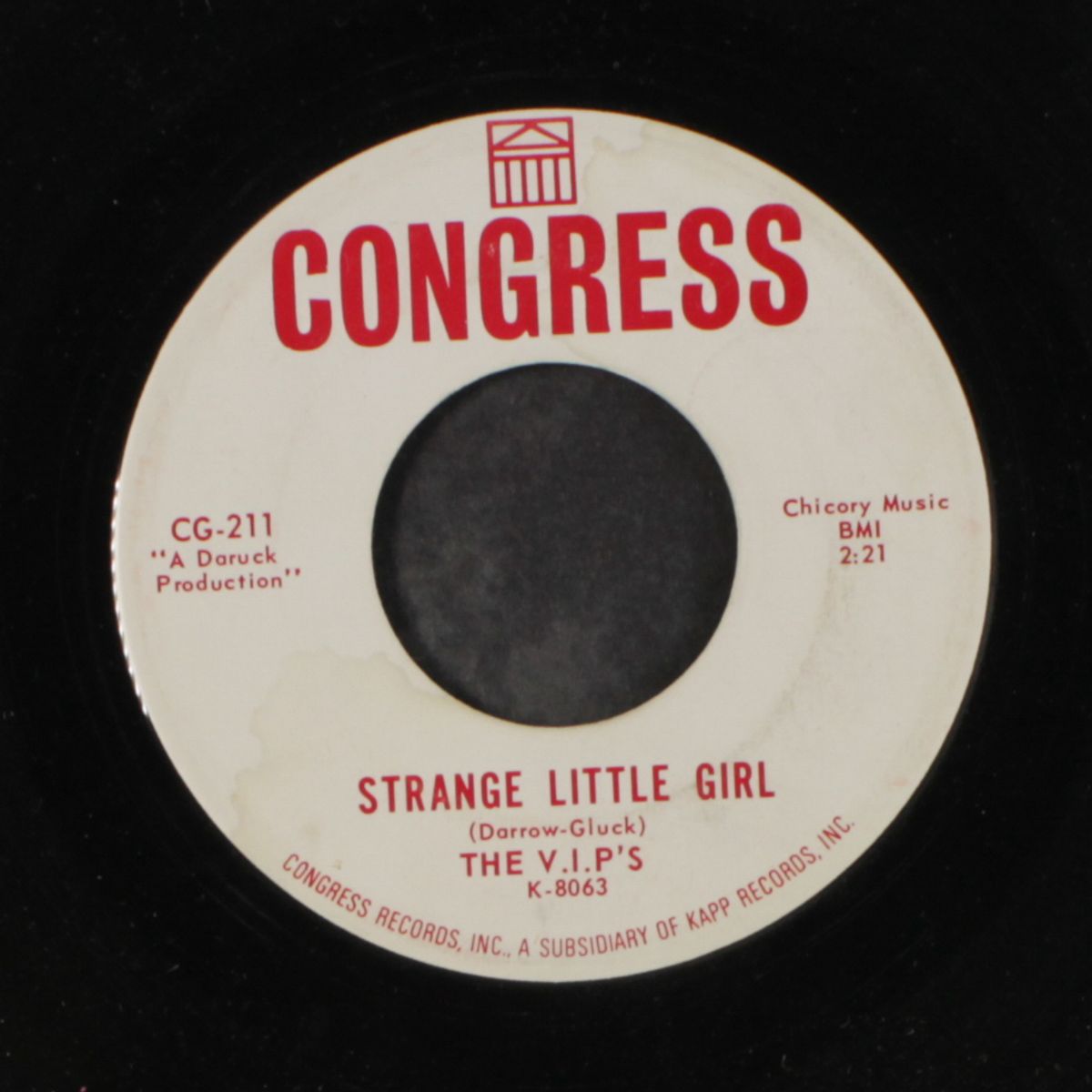 my girl cried / strange little girl by V.I.P'S