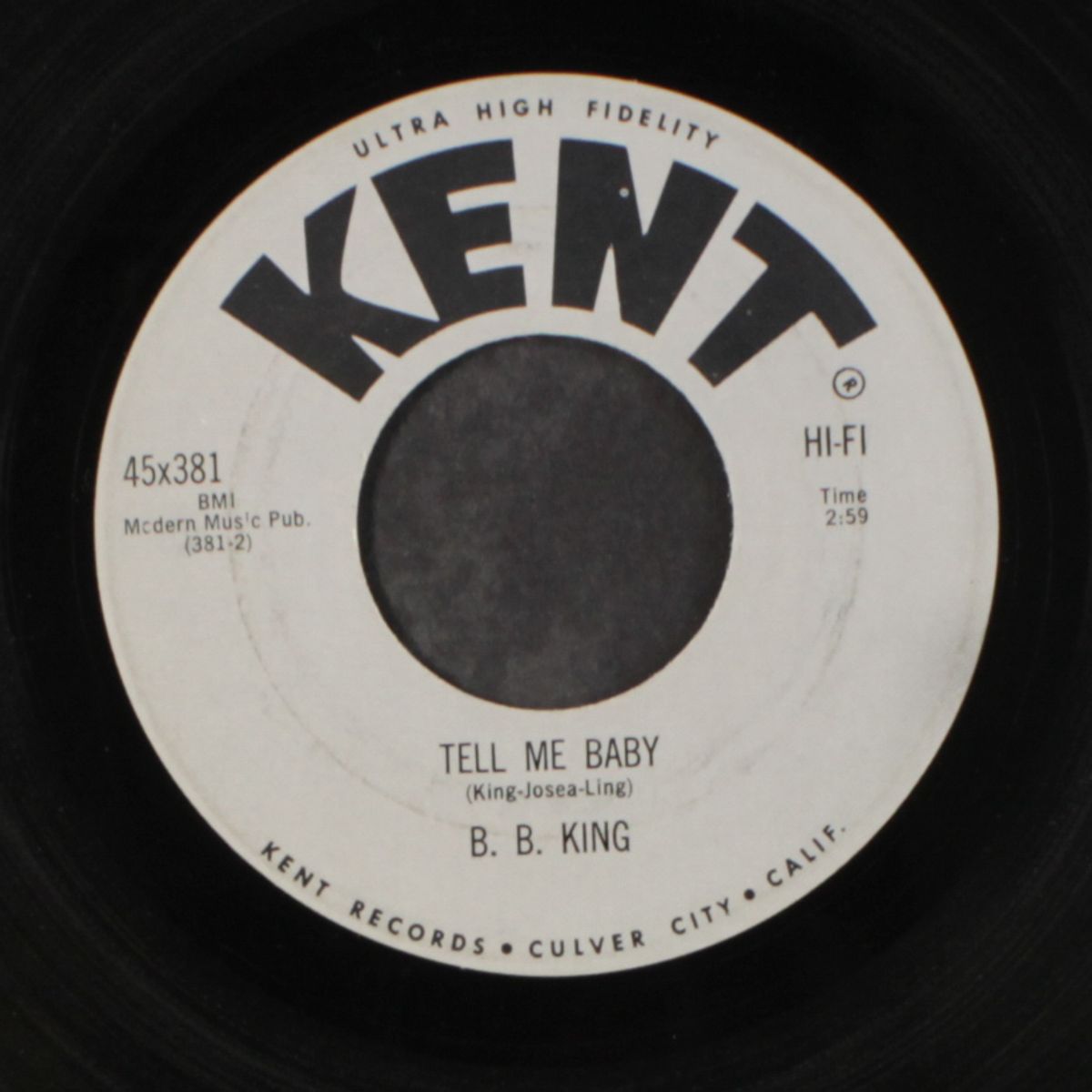 mashing the popeye / tell me baby by B.B. KING