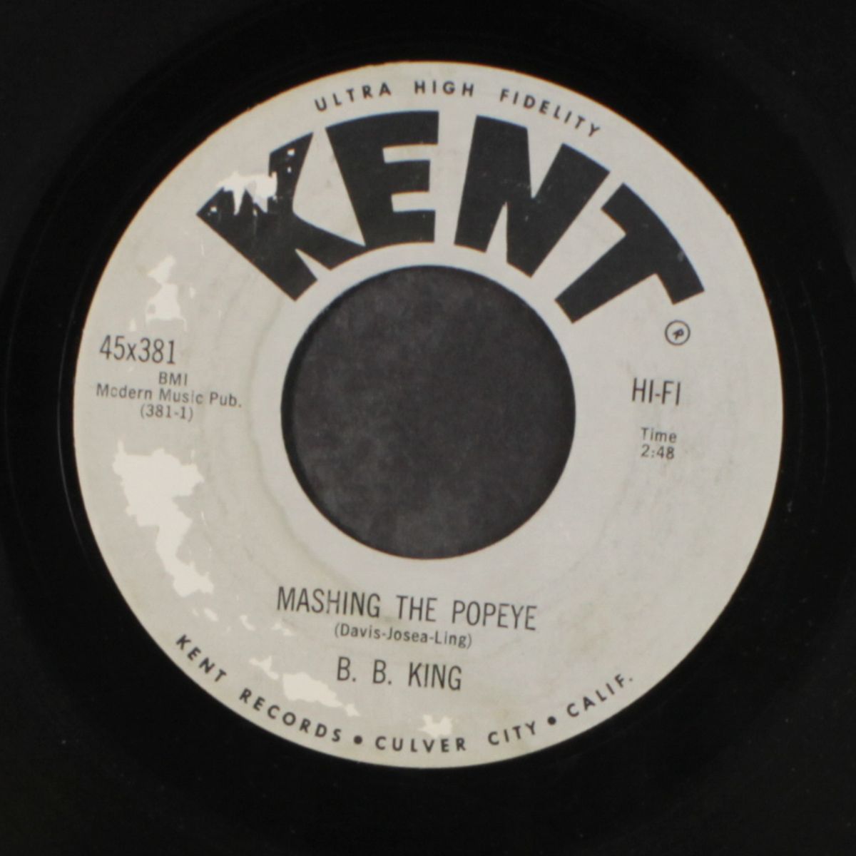 mashing the popeye / tell me baby by B.B. KING