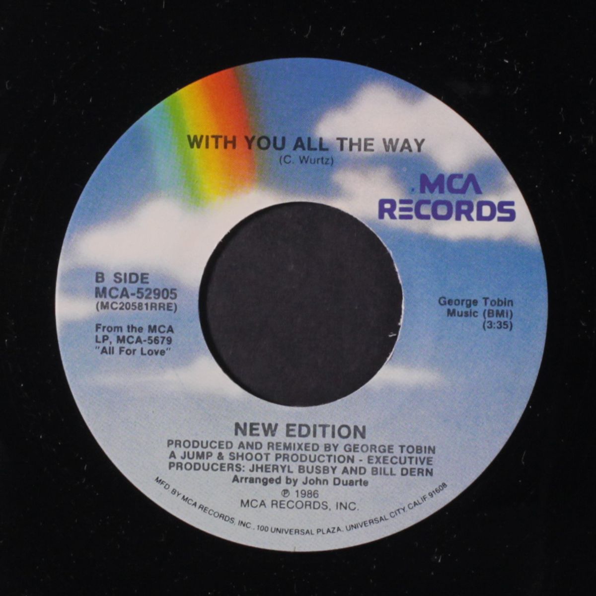 earth angel / with you all the way by NEW EDITION