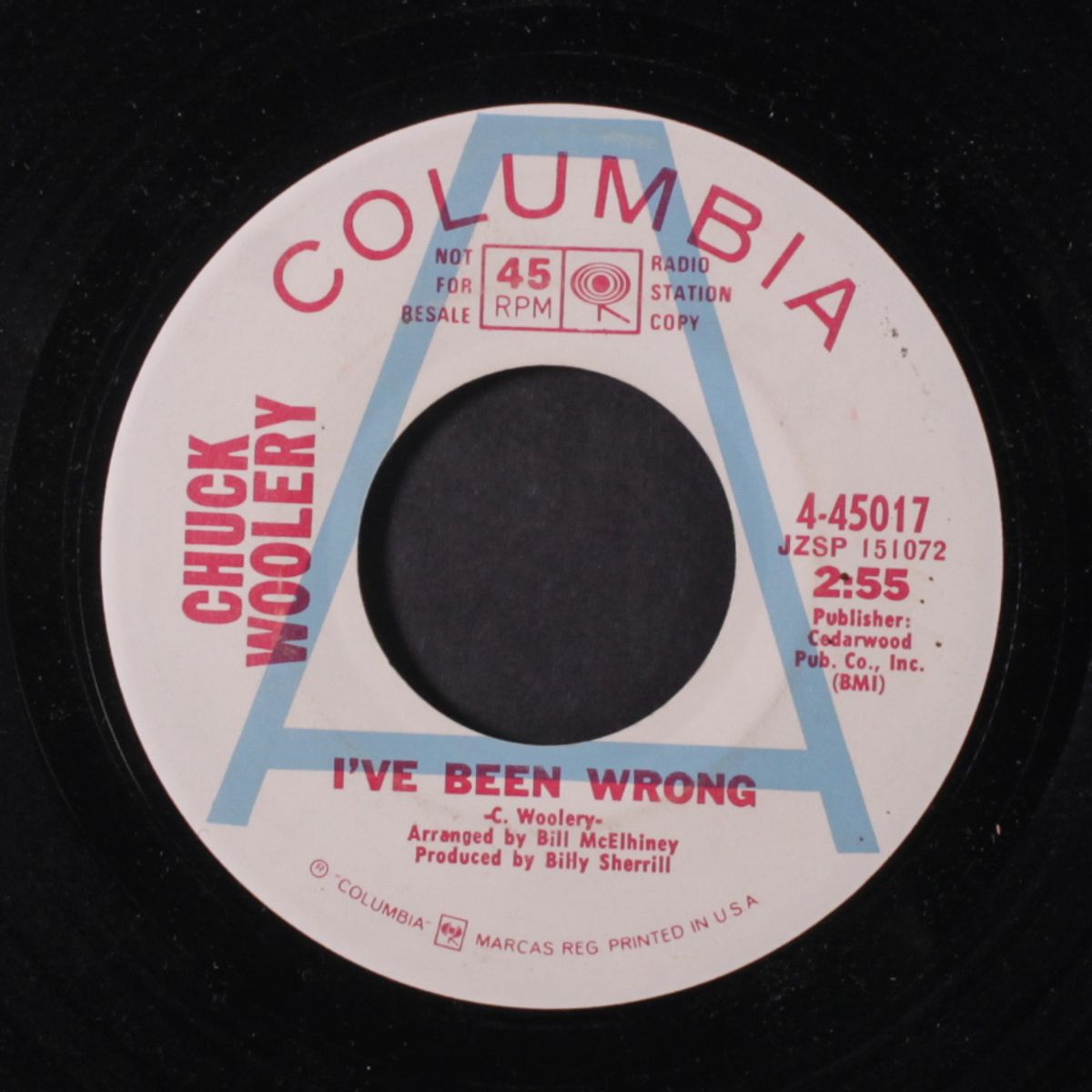 i've been wrong / soft velvet love by CHUCK WOOLERY