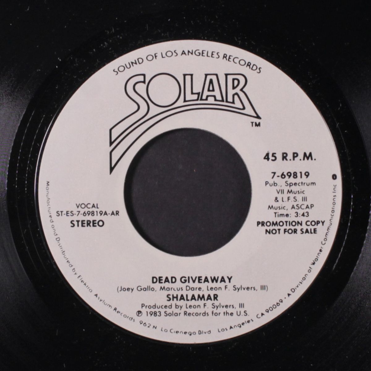 dead giveaway / same by SHALAMAR