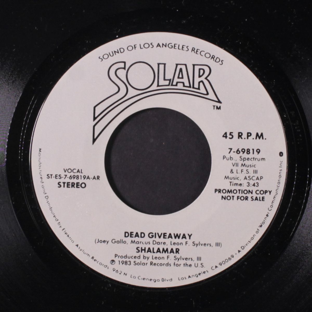 dead giveaway / same by SHALAMAR