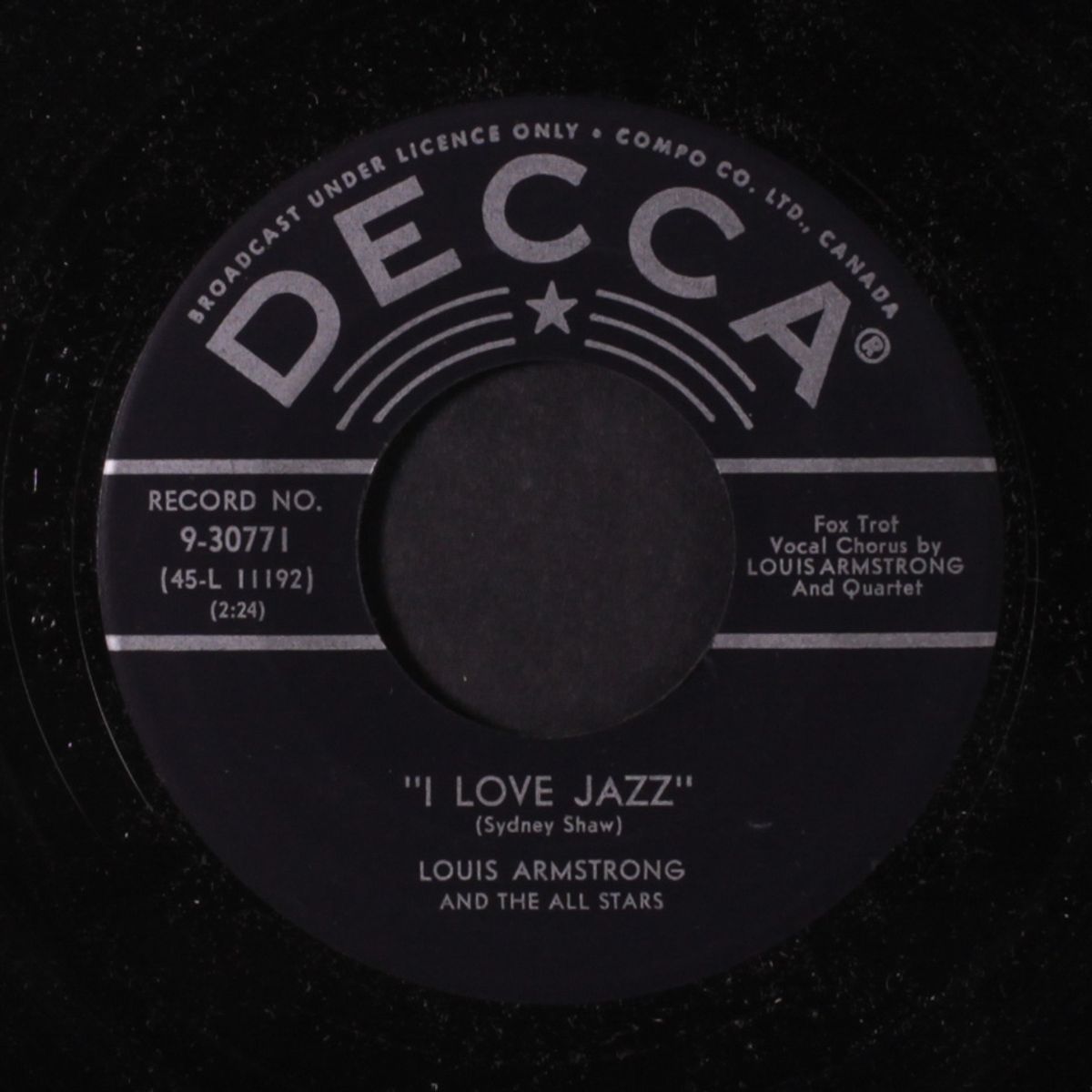 i love jazz / the mardi gras march by LOUIS ARMSTRONG
