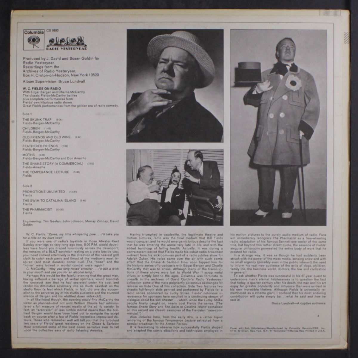 on radio by W.C. FIELDS