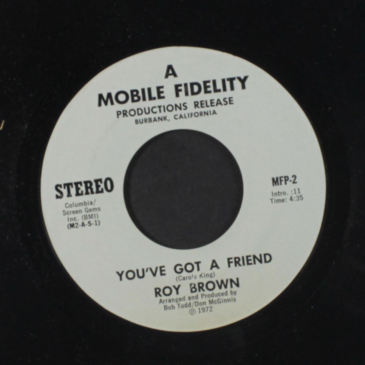 you've got a friend by ROY BROWN