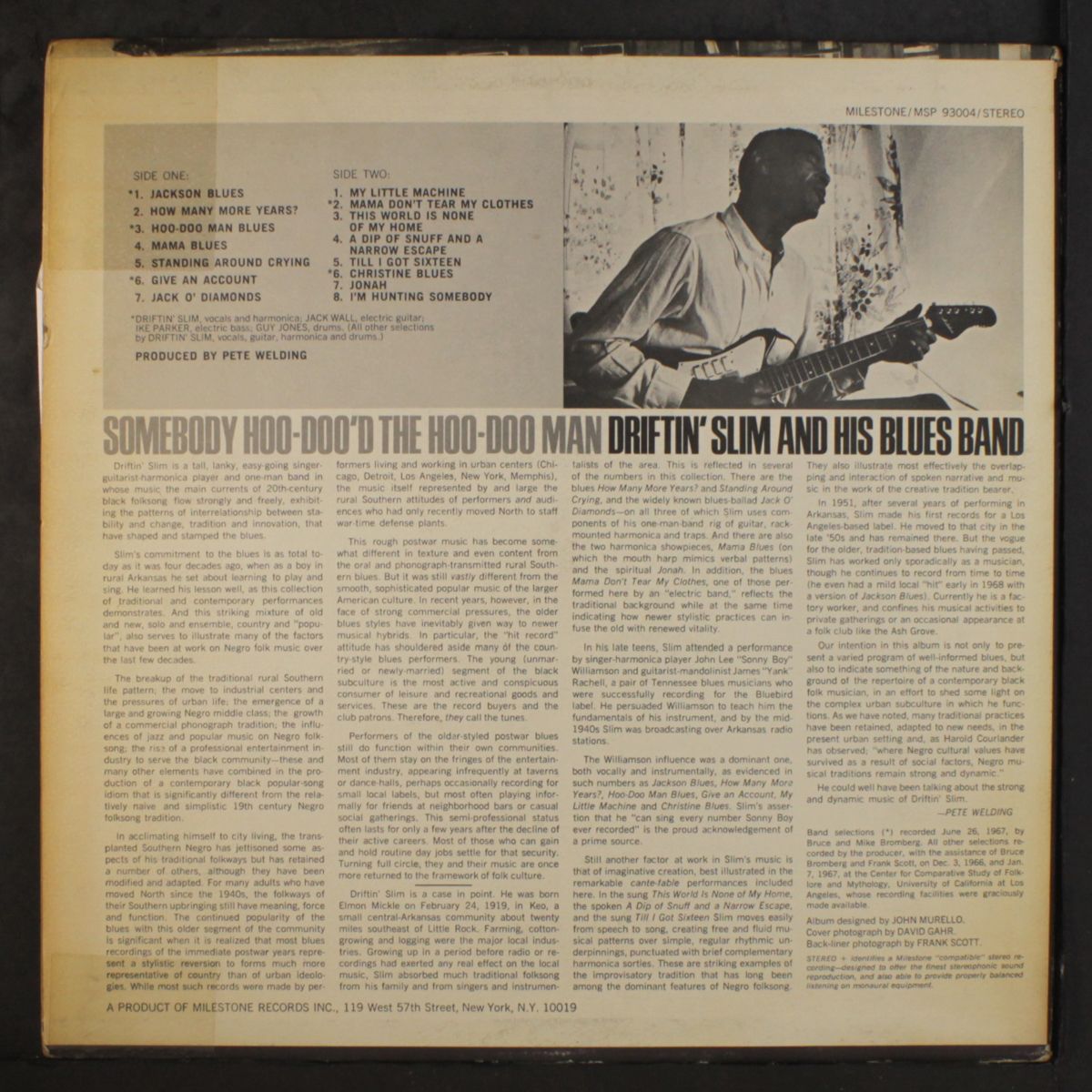 somebody hoo-doo'd the hoo-doo man by DRIFTIN' SLIM