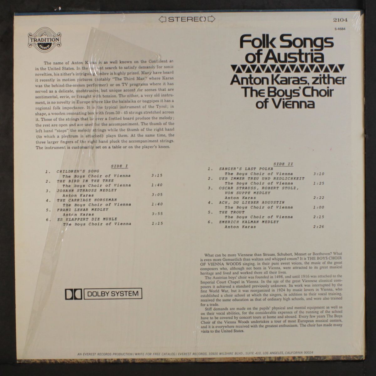 folk songs of austria by ANTON KARAS