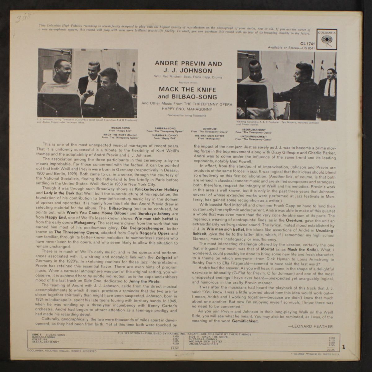 mack the knife by ANDRE PREVIN & J.J. JOHNSON