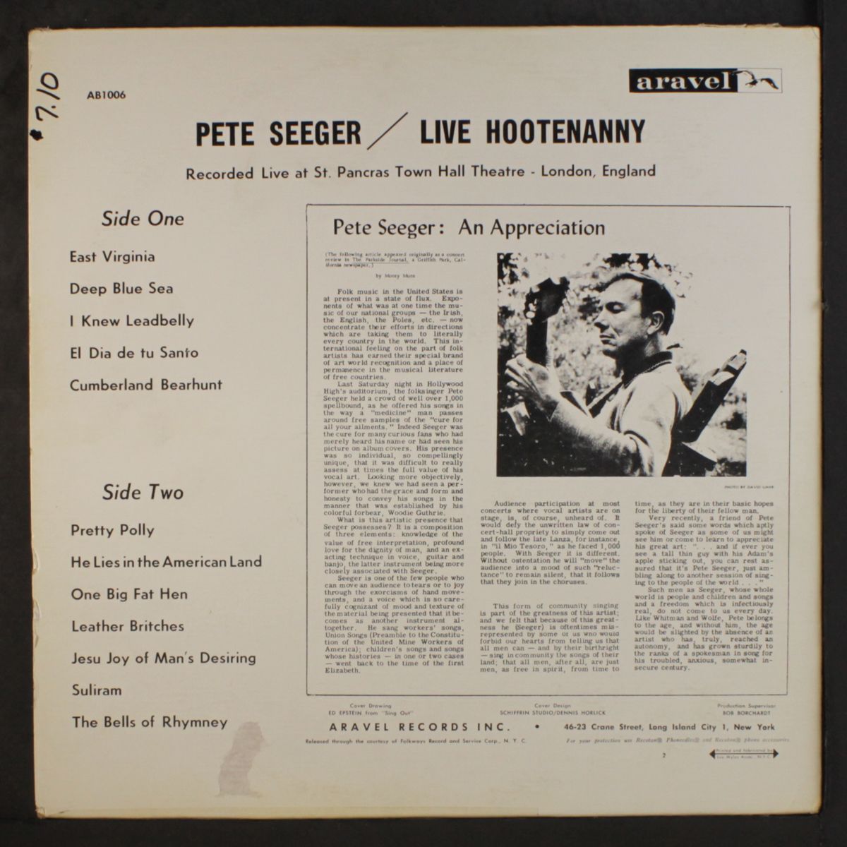 live hootenany by PETE SEEGER