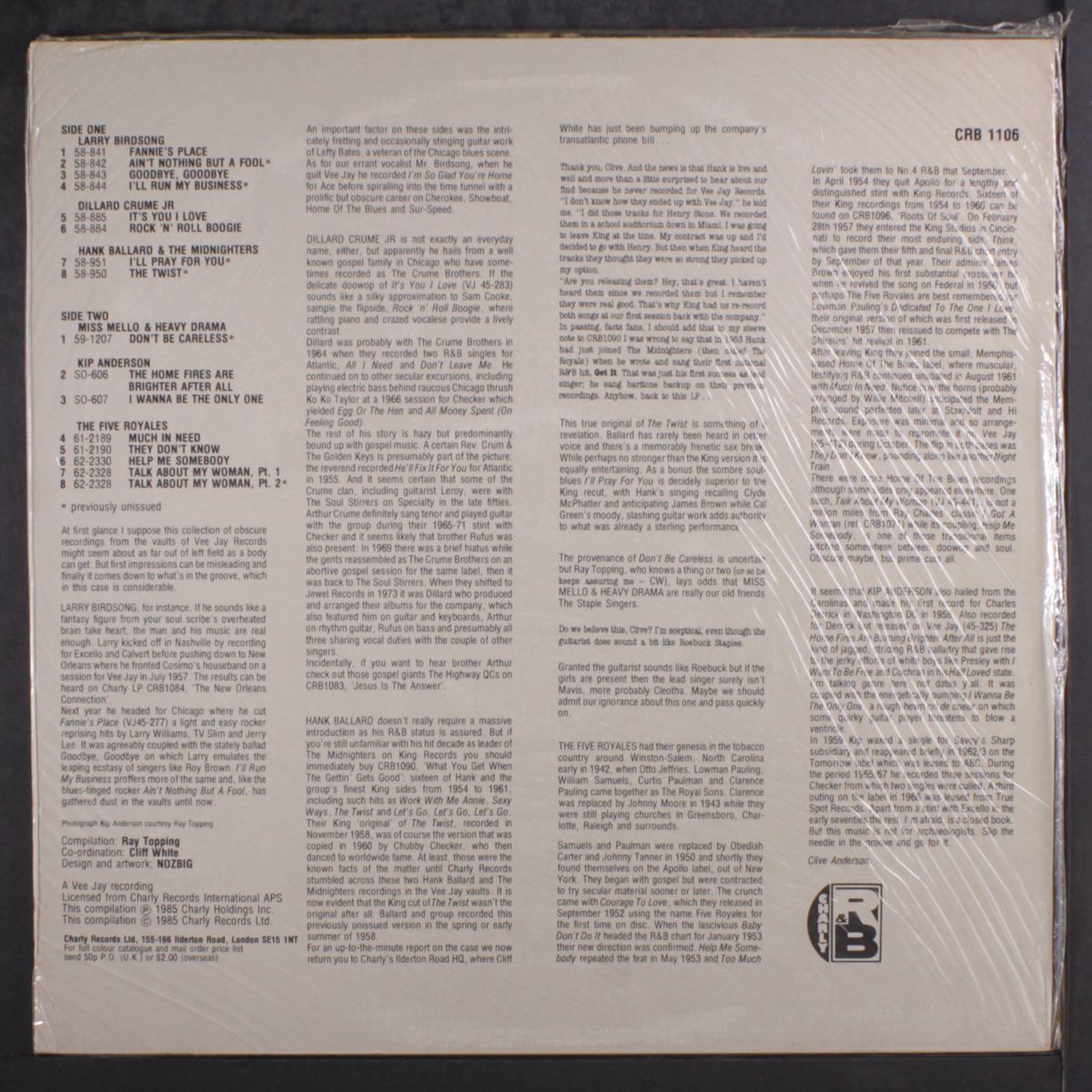 r&b volts from the vee-jay vaults by VARIOUS