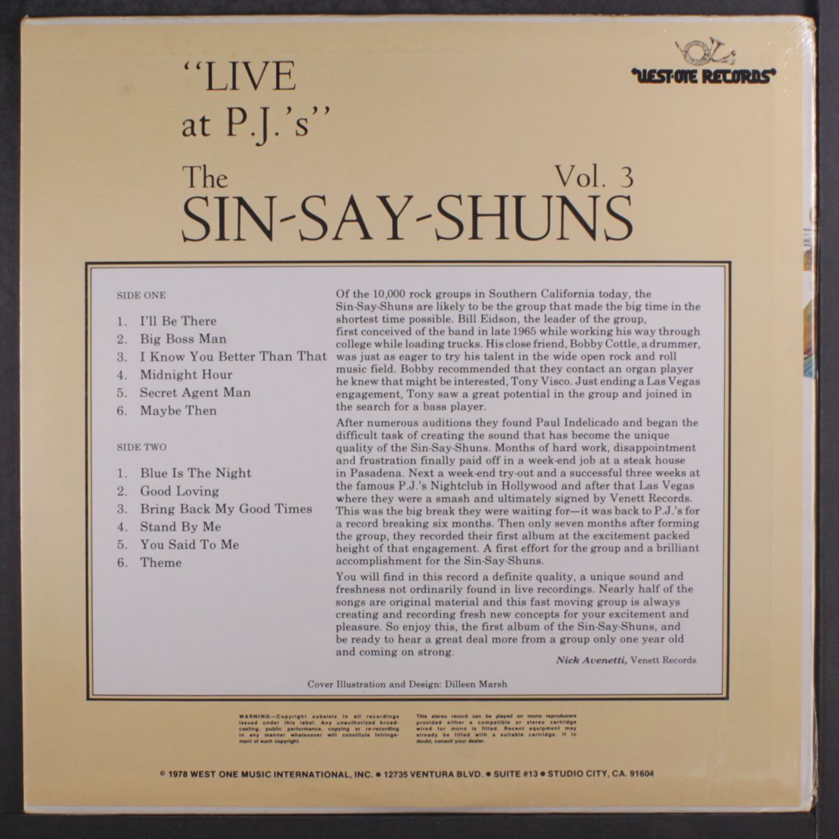 live at p.j.'s, vol. 3 by SIN-SAY-SHUNS