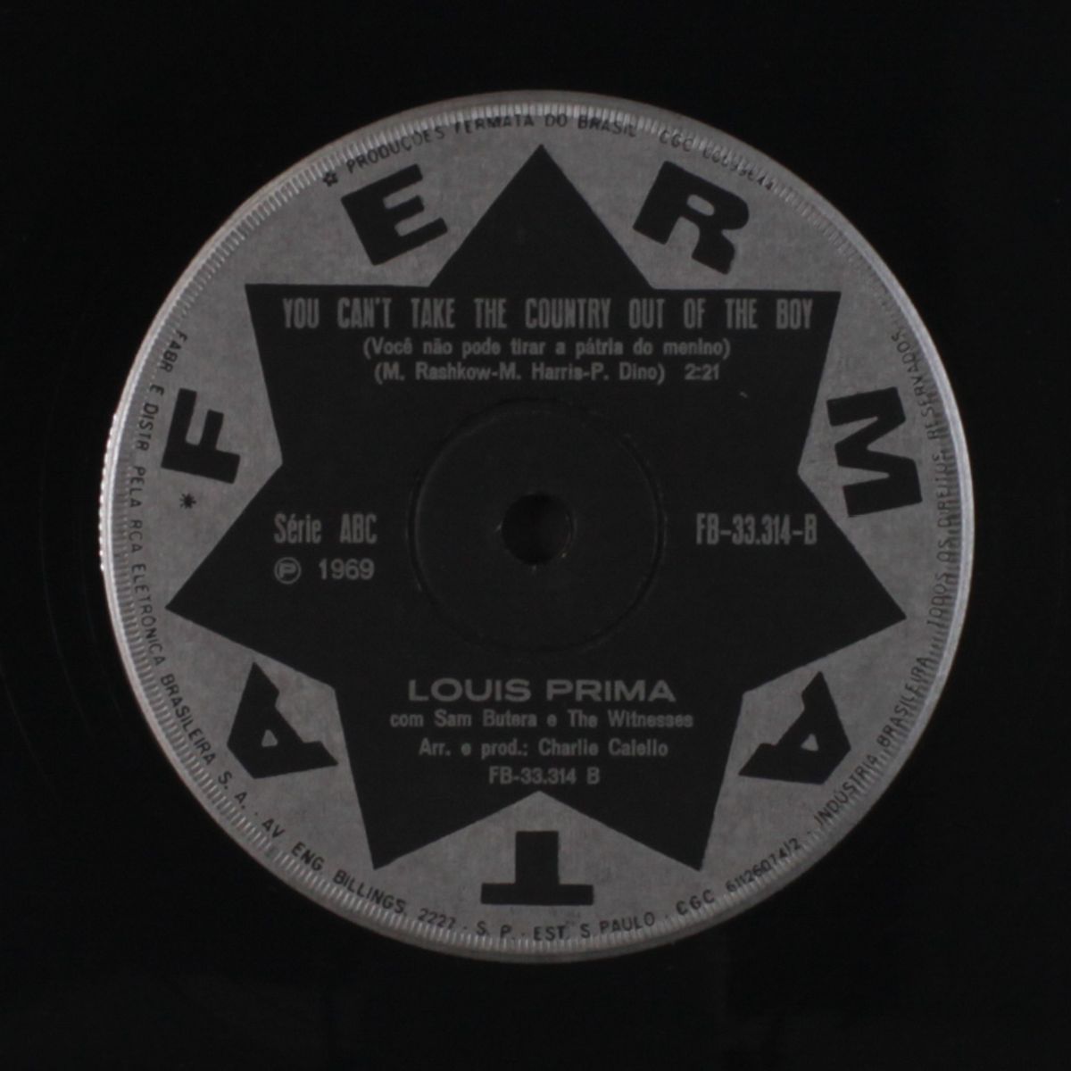 joanna / you can't take the country out of the boy by LOUIS PRIMA