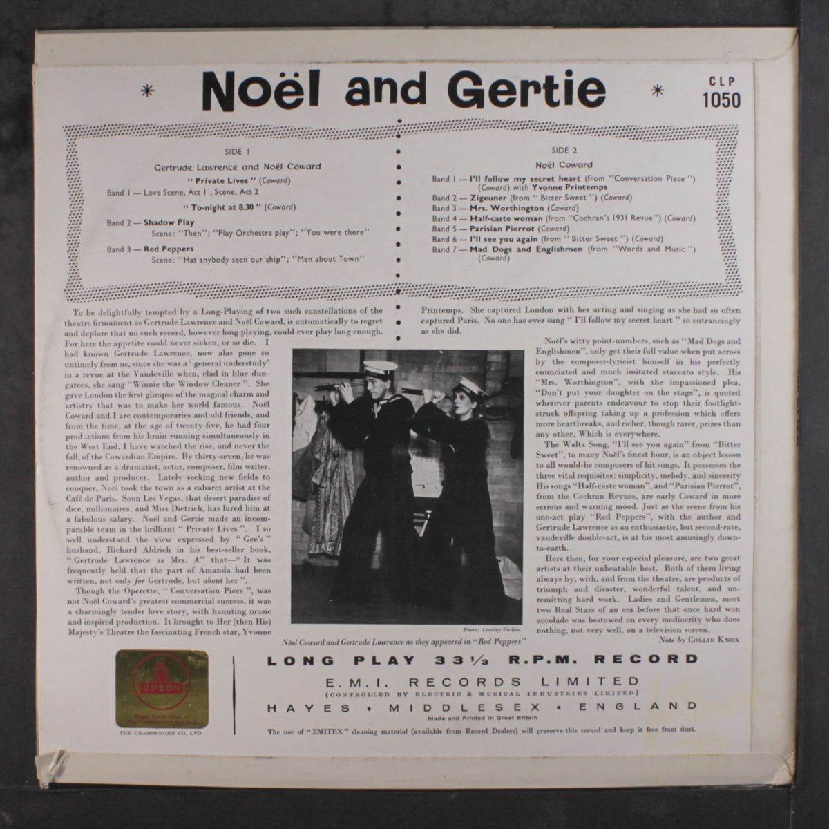 noel and gertie by NOEL COWARD
