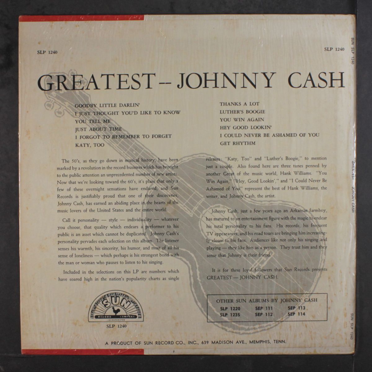 greatest! by JOHNNY CASH