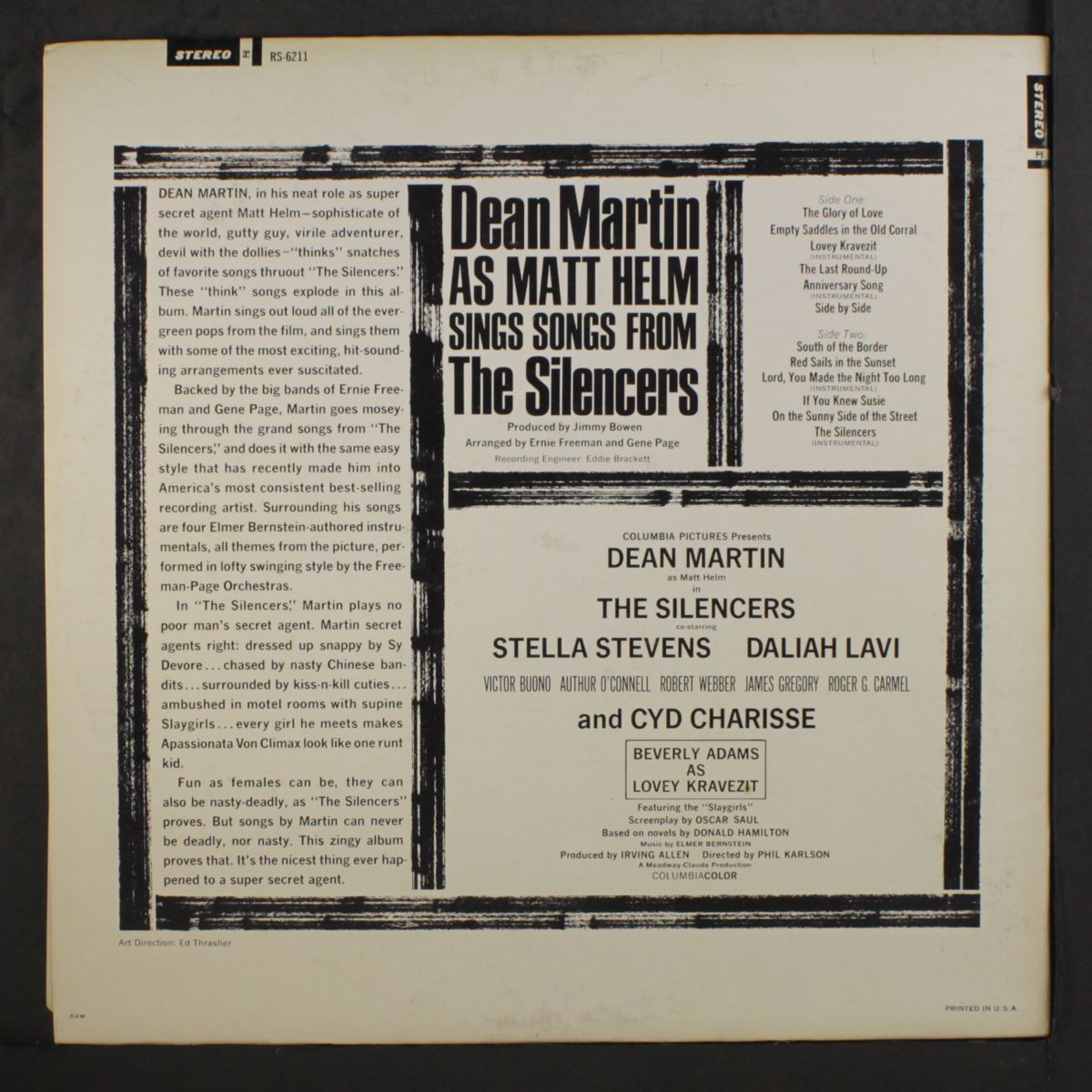 sings songs from the silencers by DEAN MARTIN