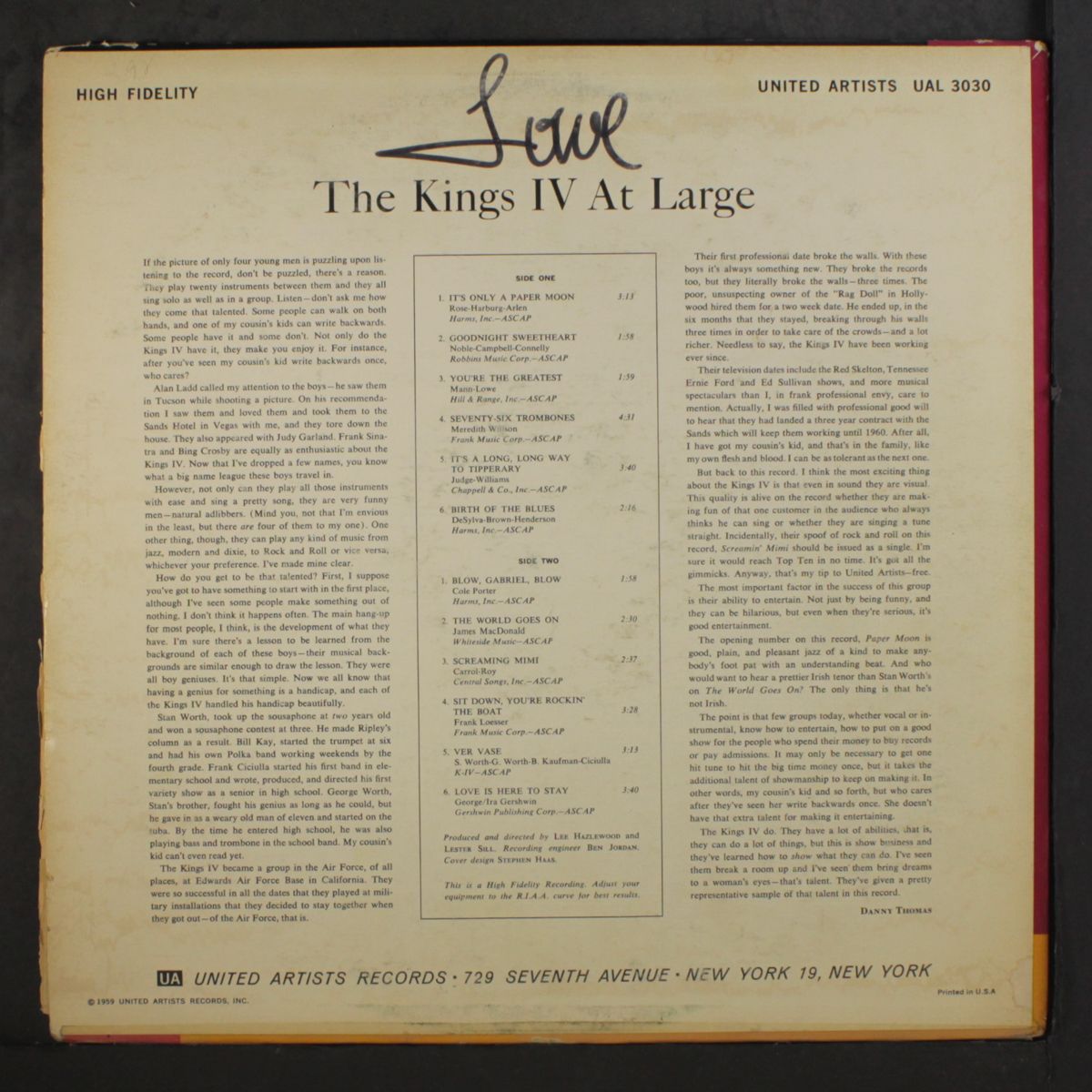 at large by KINGS IV