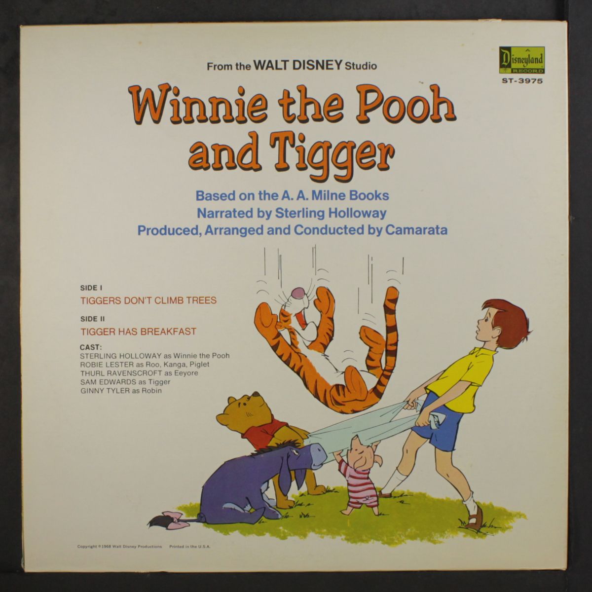 winnie the pooh and tigger by STERLING HOLLOWAY
