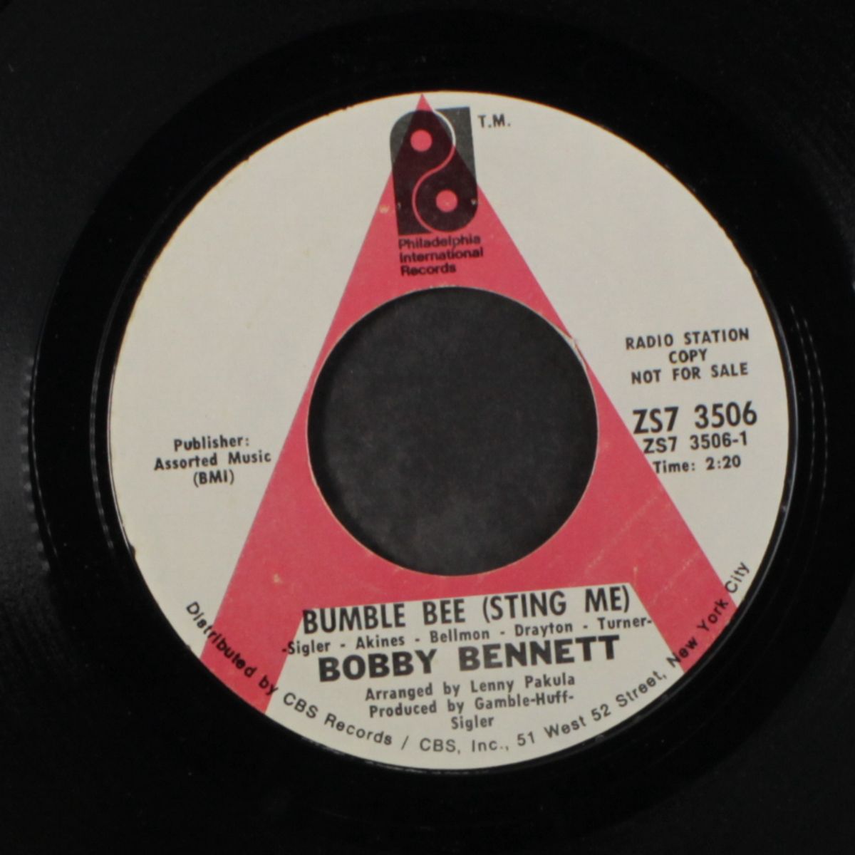 days go by / bumble bee (sting me) by BOBBY BENNETT
