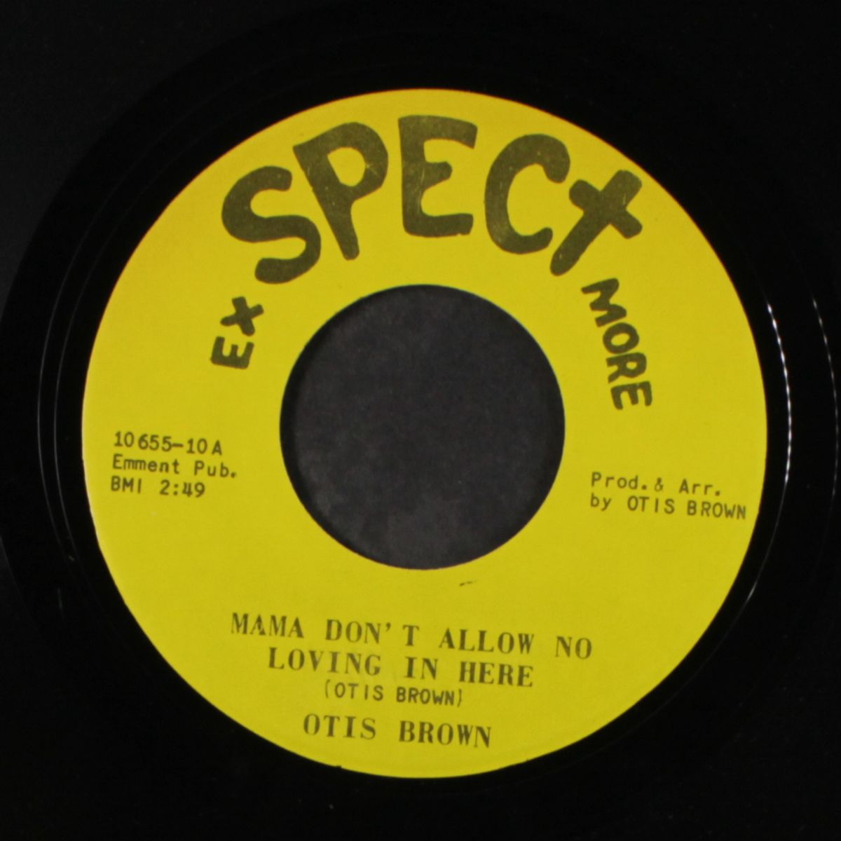 you girl / mama don't allow no loving in here by OTIS BROWN